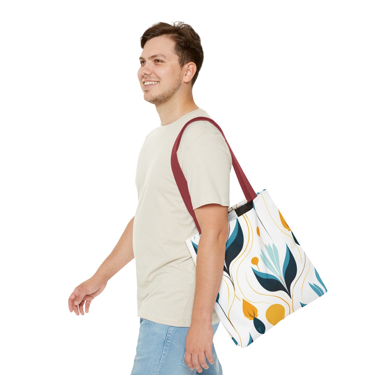 Contemporary Botanical Design Tote Bag