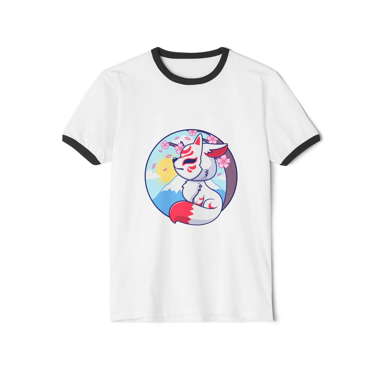 Unisex Cotton Ringer T-Shirt for Retro Casual Style