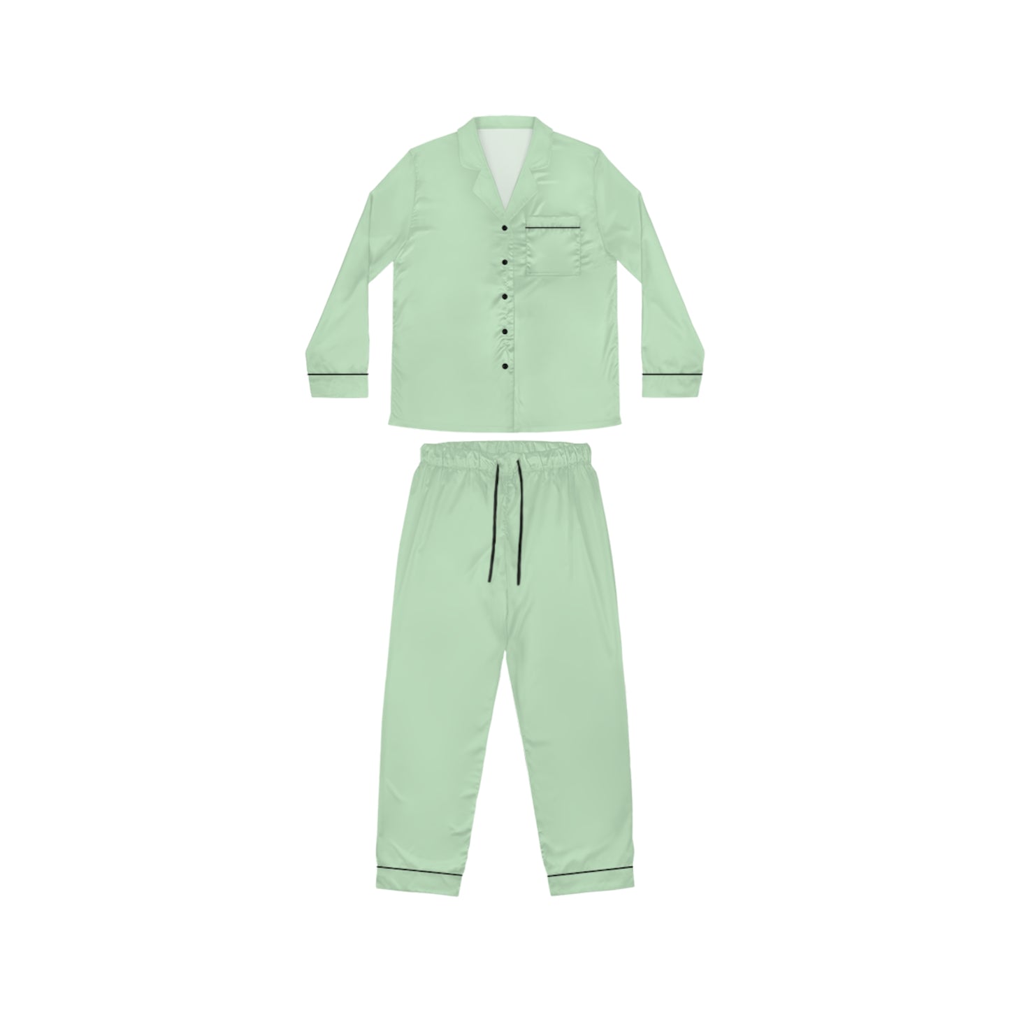 Women’s Satin Pajama Set with Soft All-Over Print Design