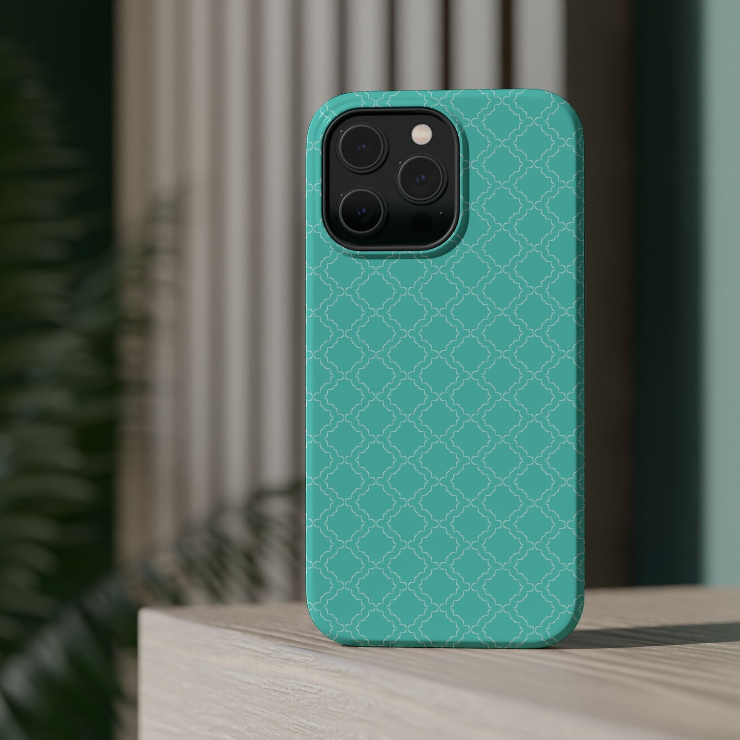 Green Phone Case Geometric Pattern