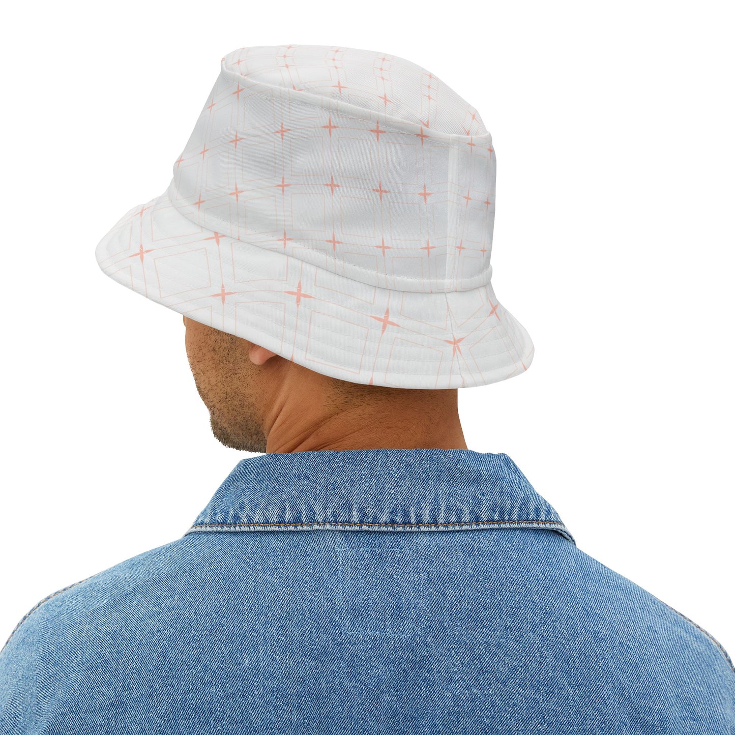 Bucket Hat With Star Pattern