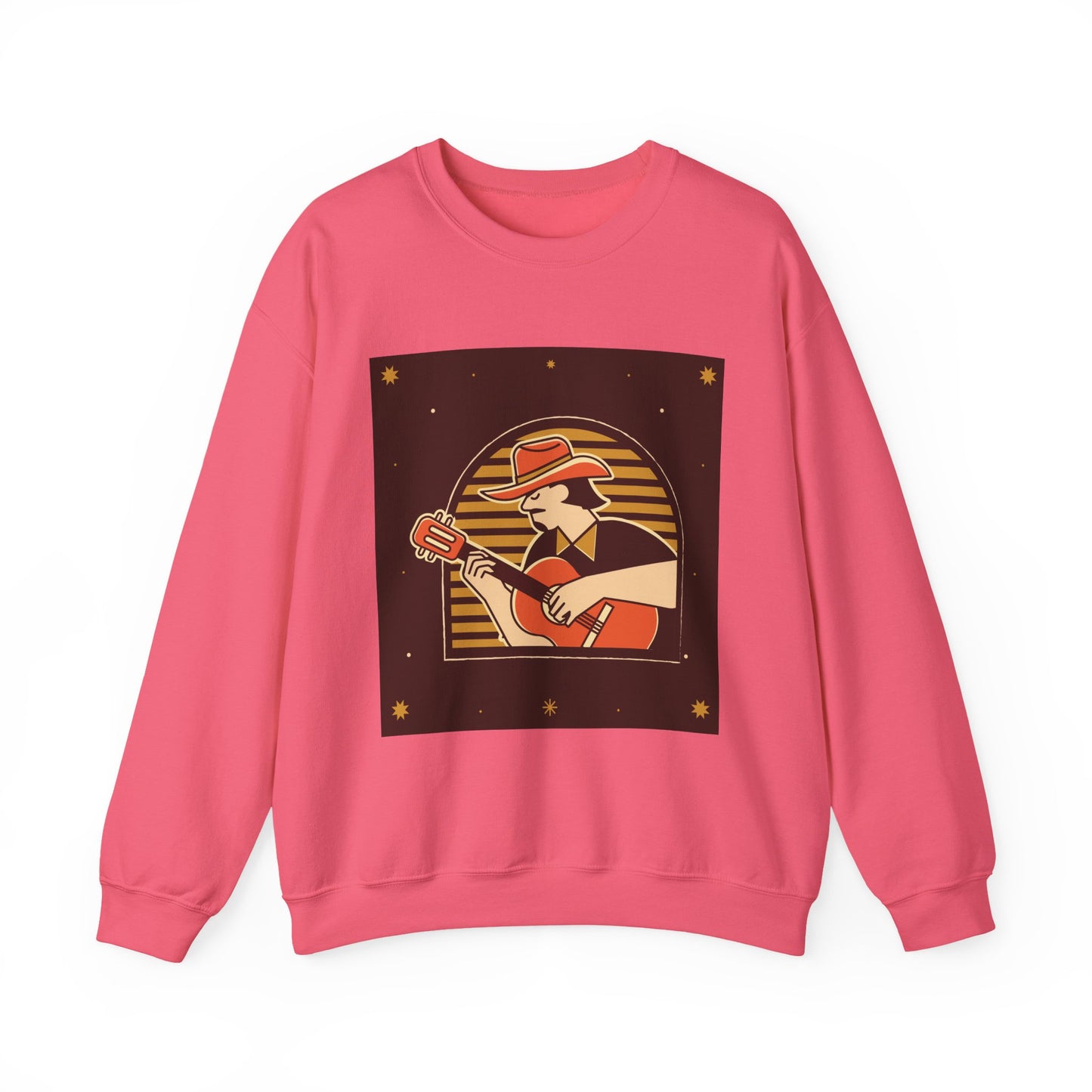 Retro Musician Graphic Unisex Crewneck Sweatshirt