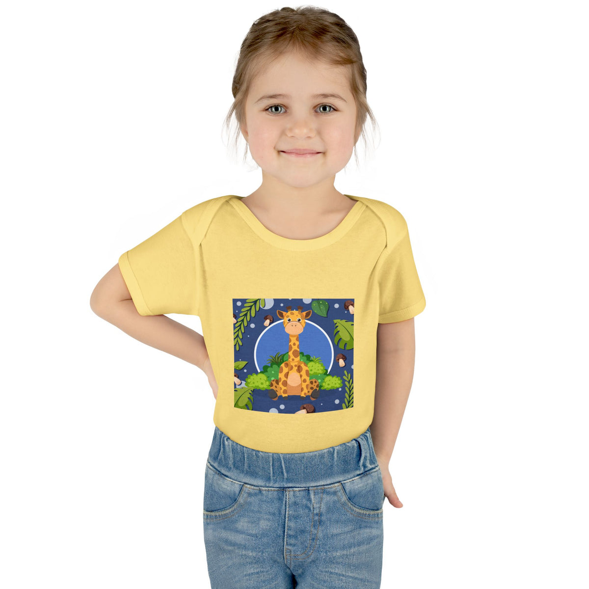 Adorable Giraffe Art Infant Romper