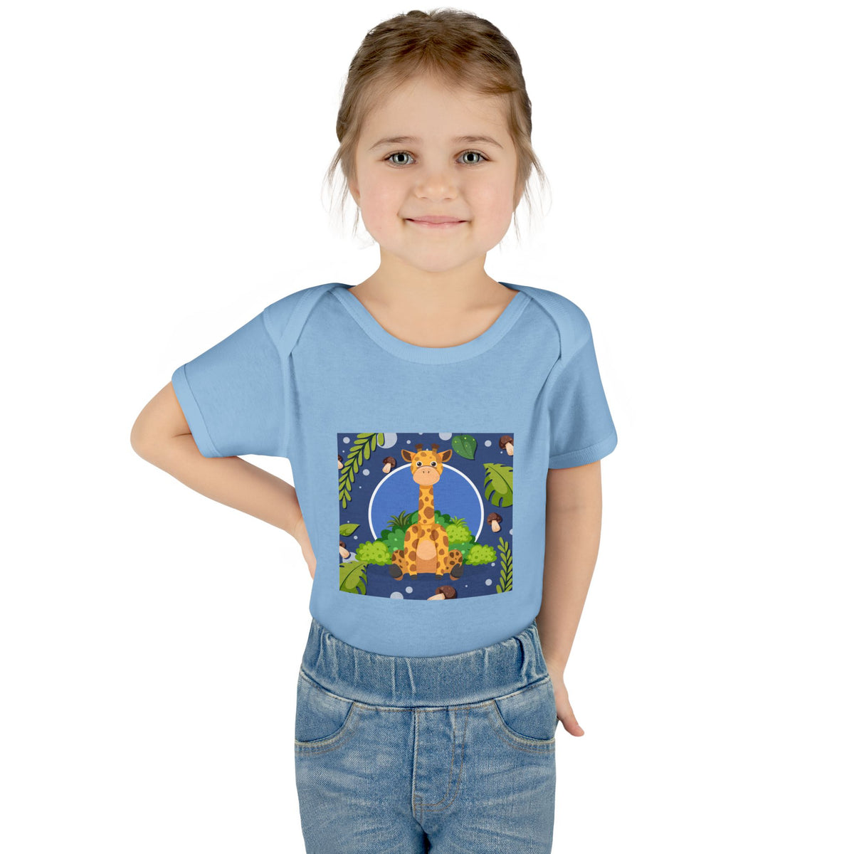 Adorable Giraffe Art Infant Romper