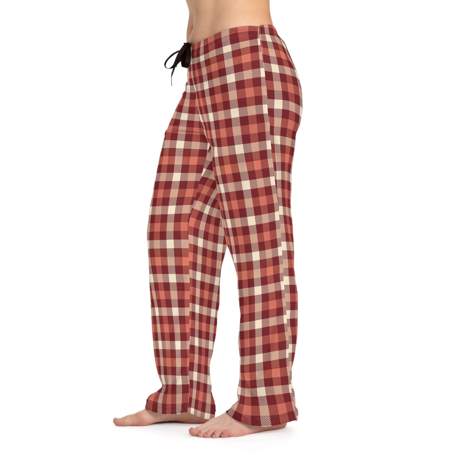 Cozy Checkered Women's Pajama Pants, Christmas Lounge Pants, Holiday Sleepwear, Relaxing Homewear, Farmhouse PJs, Seasonal Gift