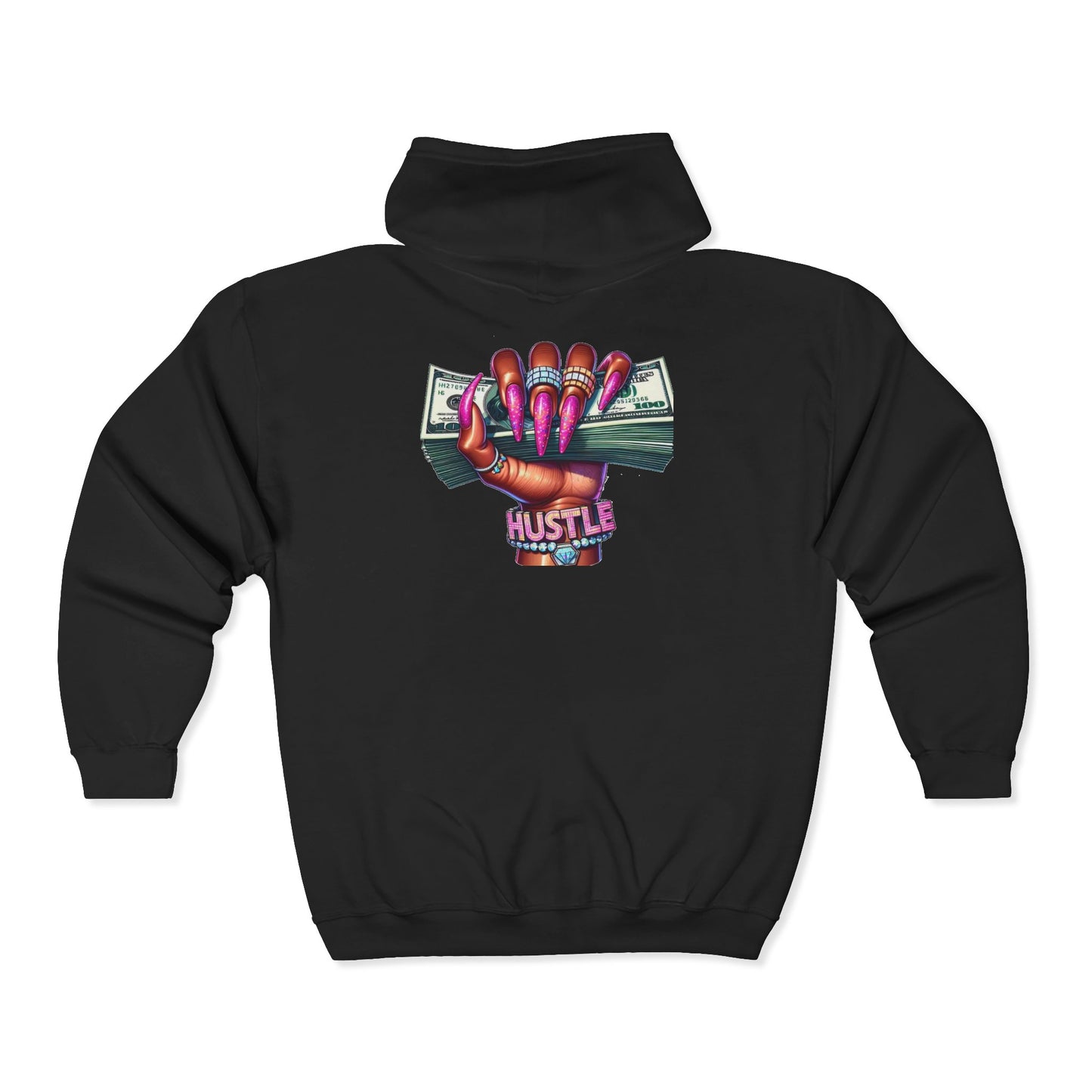 Blessed Hustle Zip Hoodie