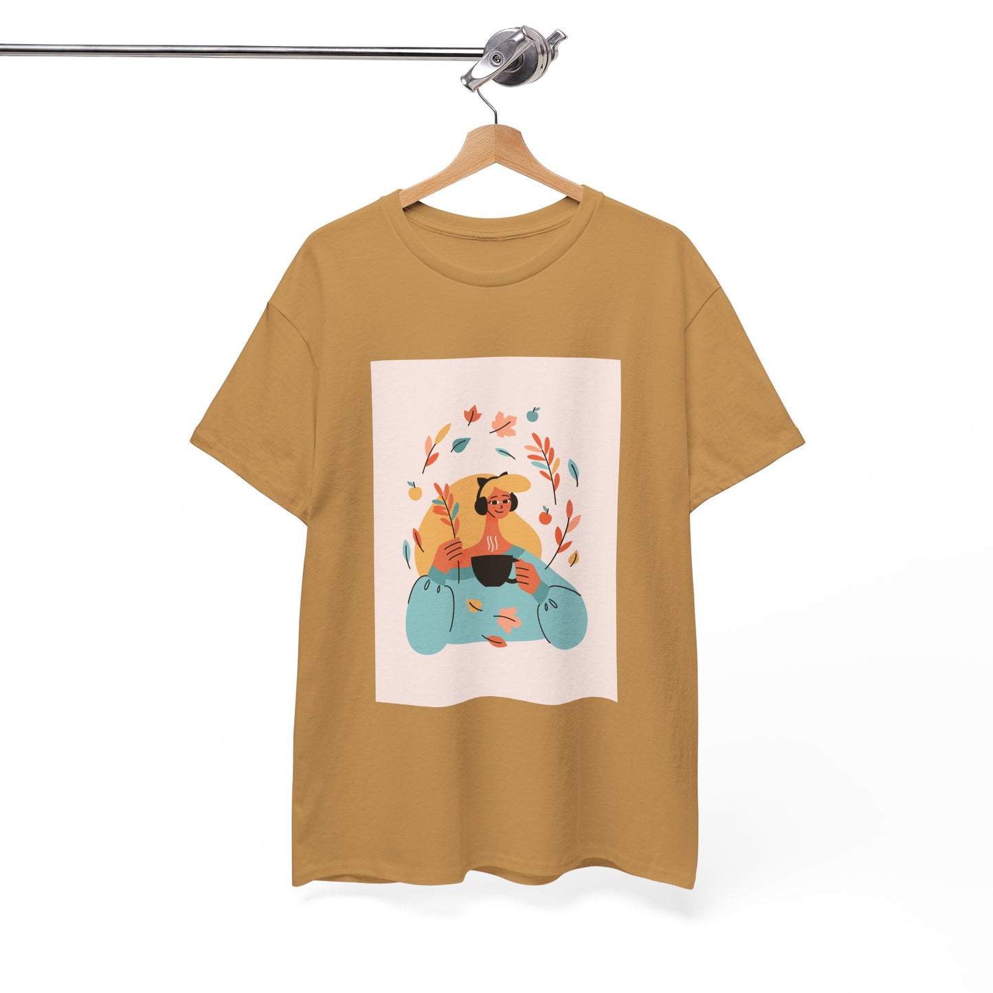 Unisex Cozy Bear Illustration Heavy Cotton T-Shirt