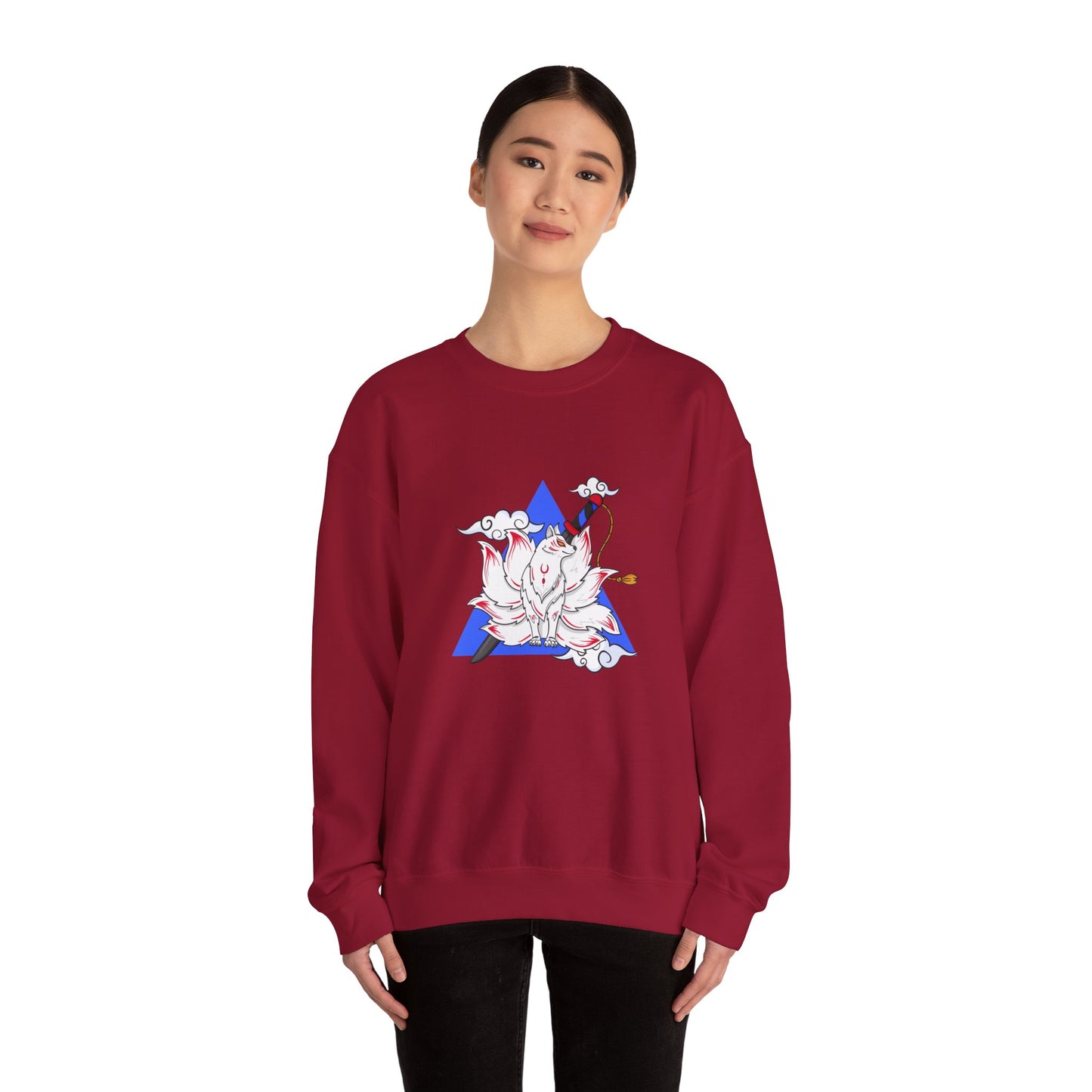 Anime Fox Spirit Unisex Crewneck Sweatshirt