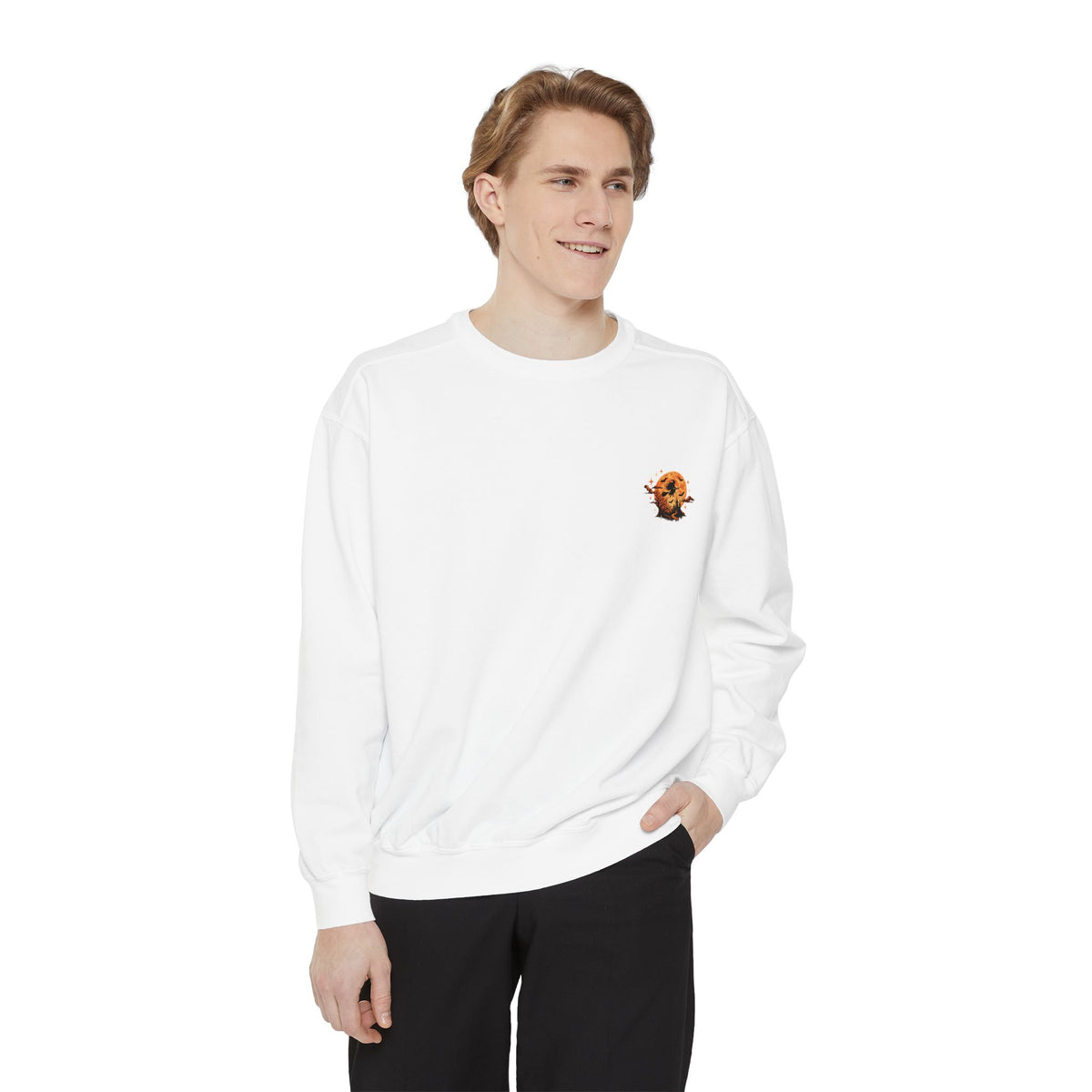 Halloween Vintage Pumpkin Ghosts and Skeletons Sweatshirt