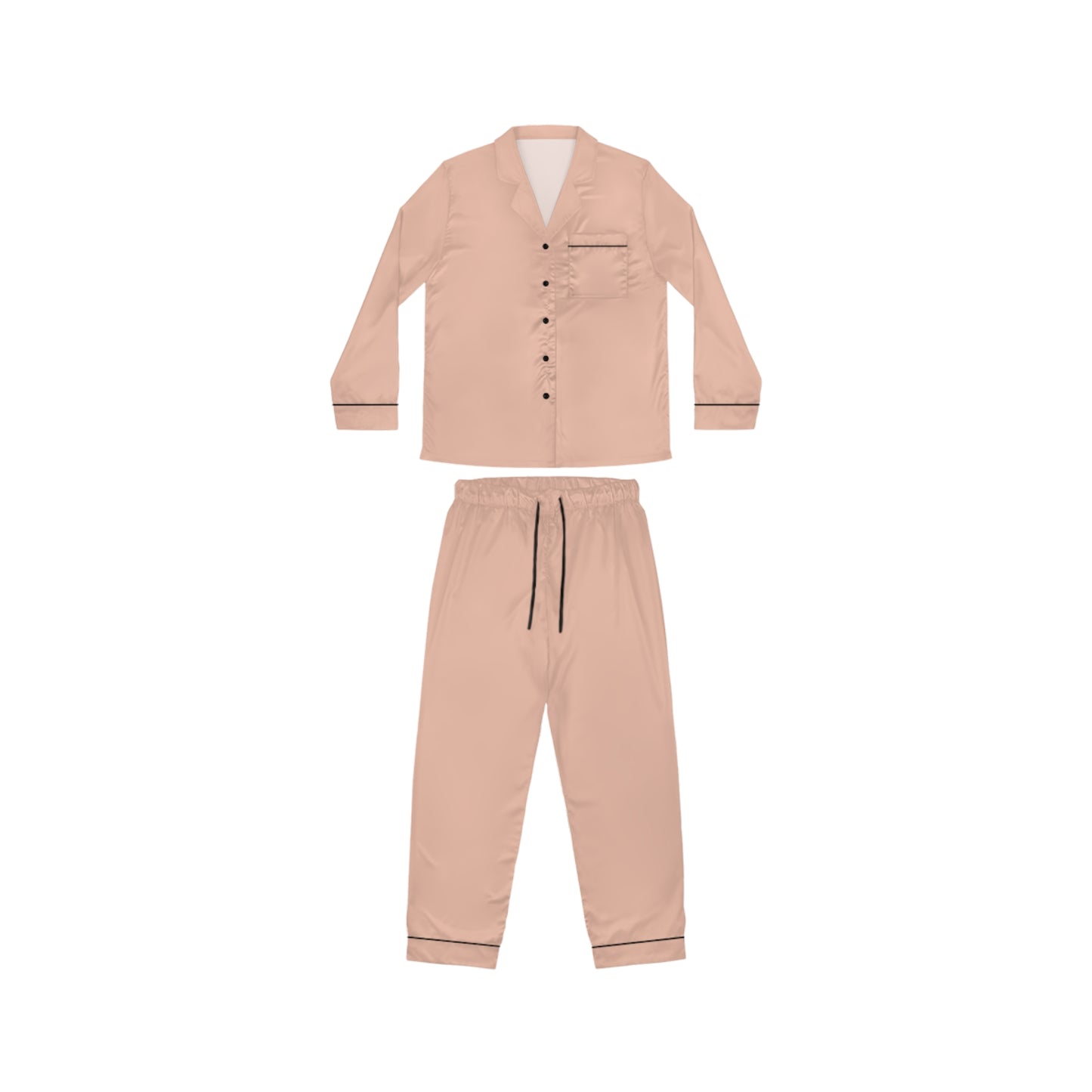 Beige Women’s Satin Pajama Set for Cozy Nightwear