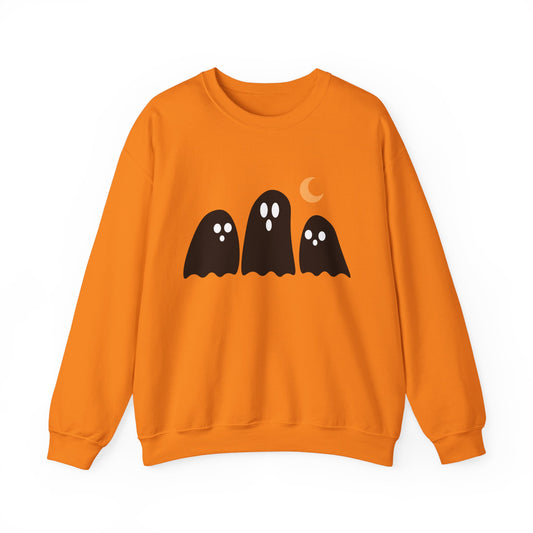 Kawaii Ghost Halloween Unisex Crewneck Sweatshirt