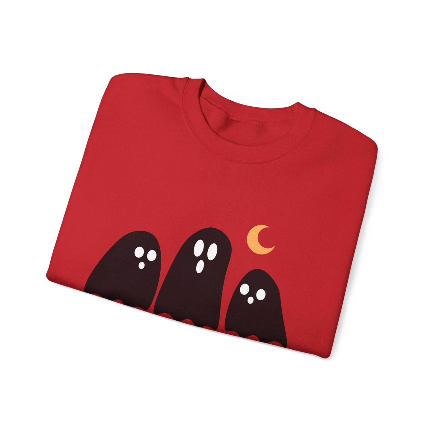 Kawaii Ghost Halloween Unisex Crewneck Sweatshirt