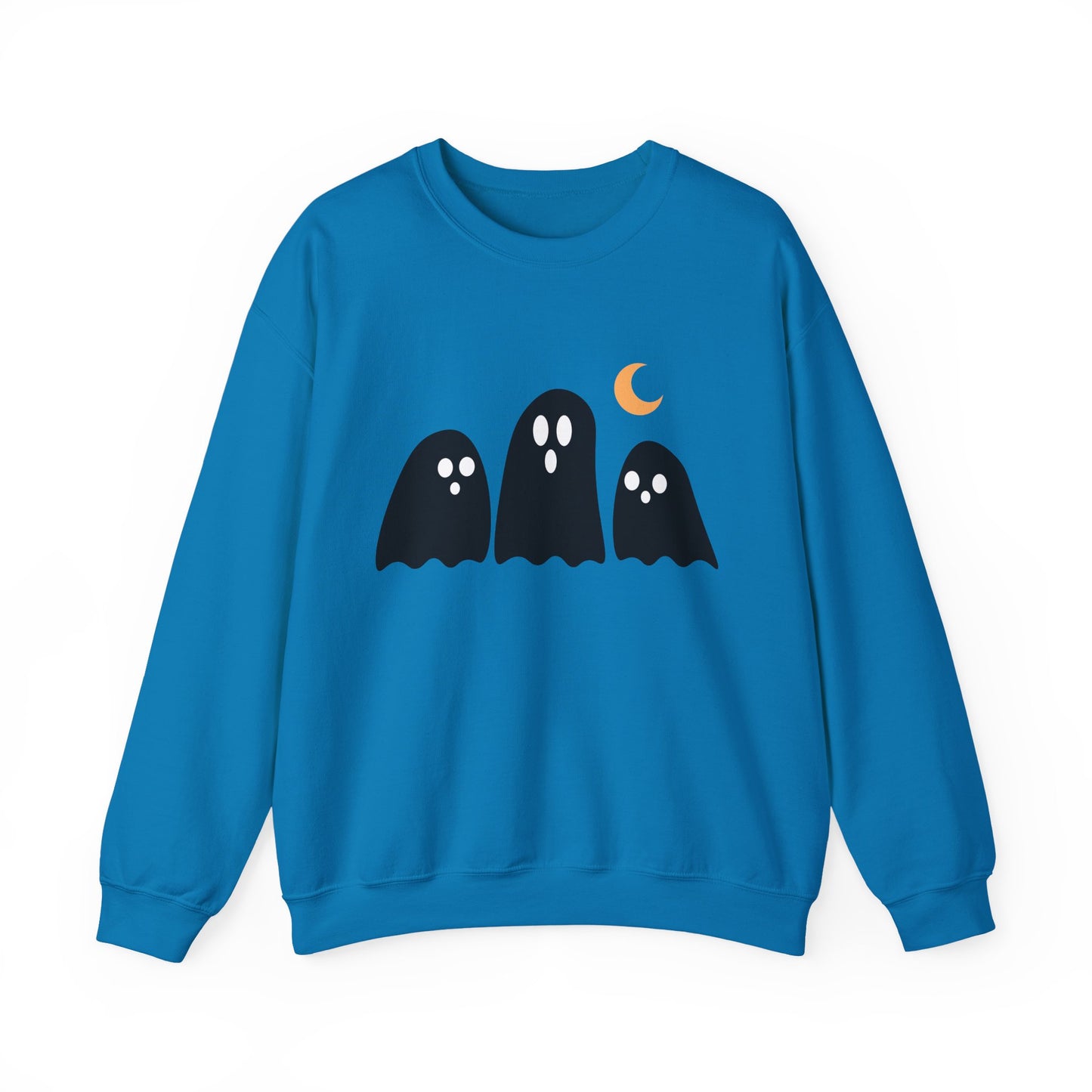Kawaii Ghost Halloween Unisex Crewneck Sweatshirt