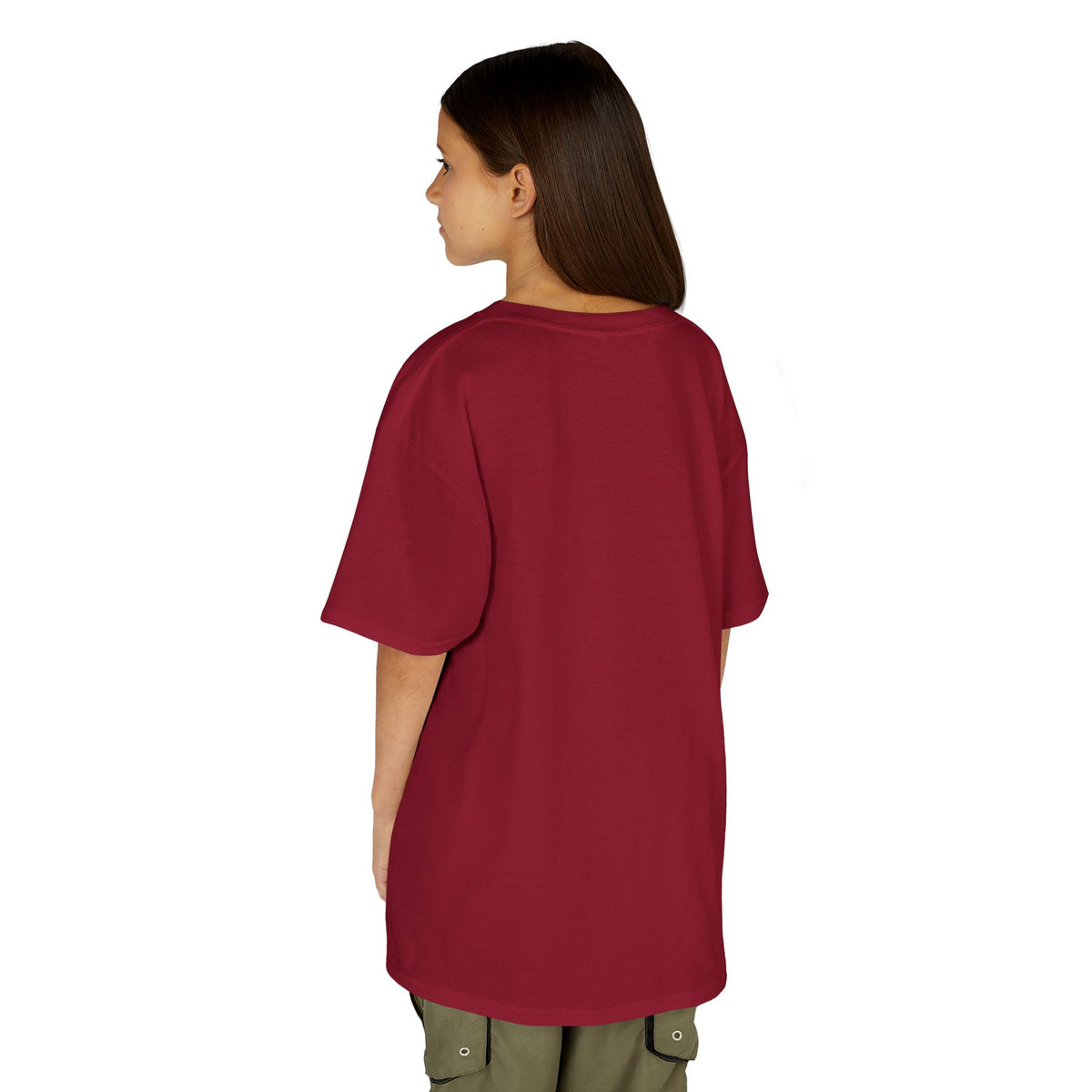 Yellow Kids Heavy Cotton t-shirt with a Cartoon Character
