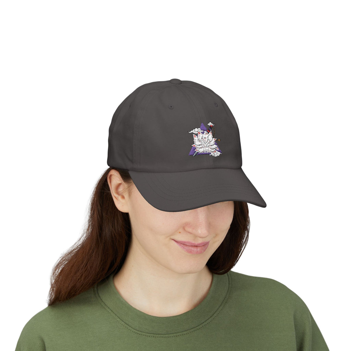 Unisex Casual Beige Cap with Artistic Star Design