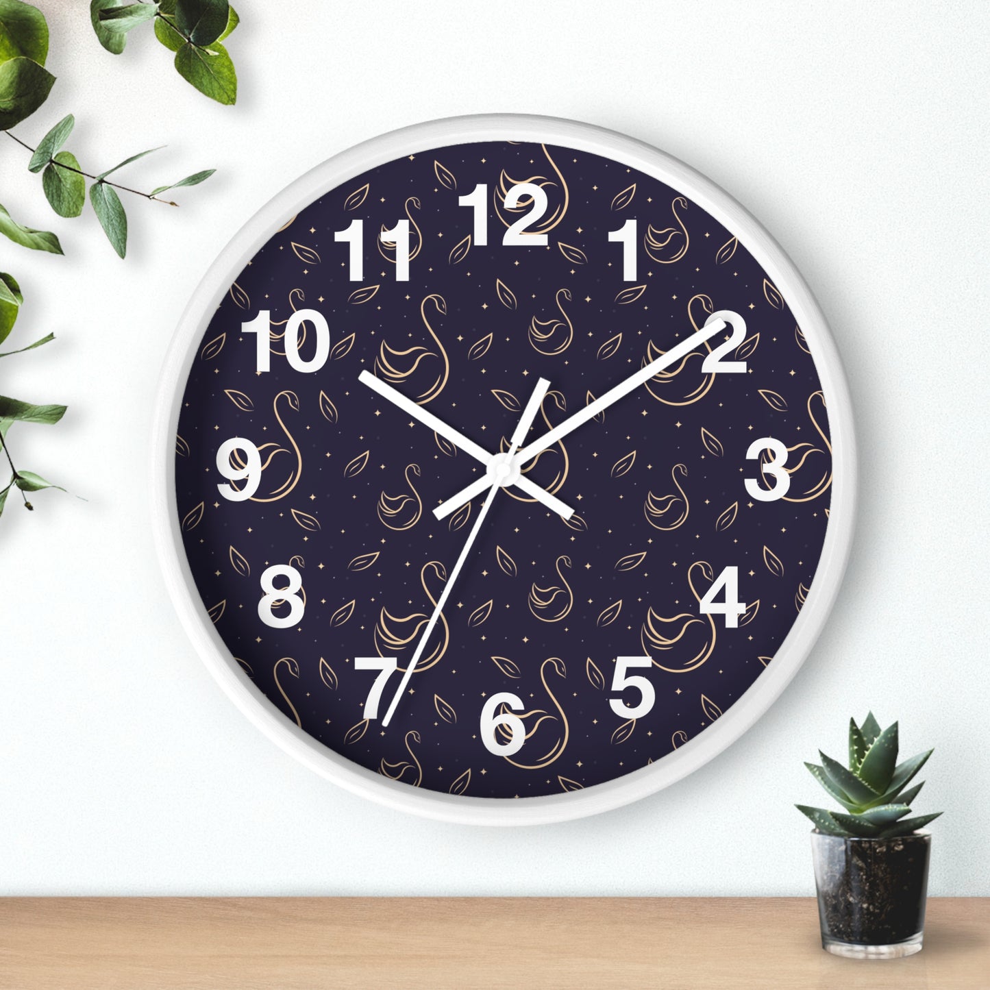 Wall clock with Decorative Design