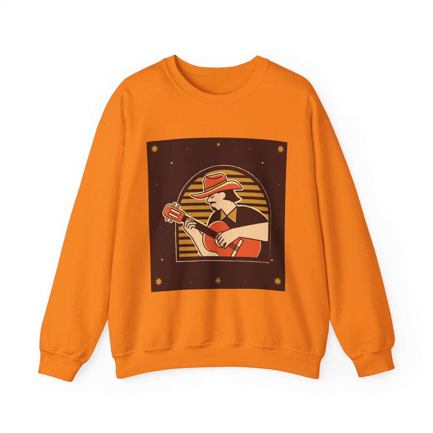 Retro Musician Graphic Unisex Crewneck Sweatshirt