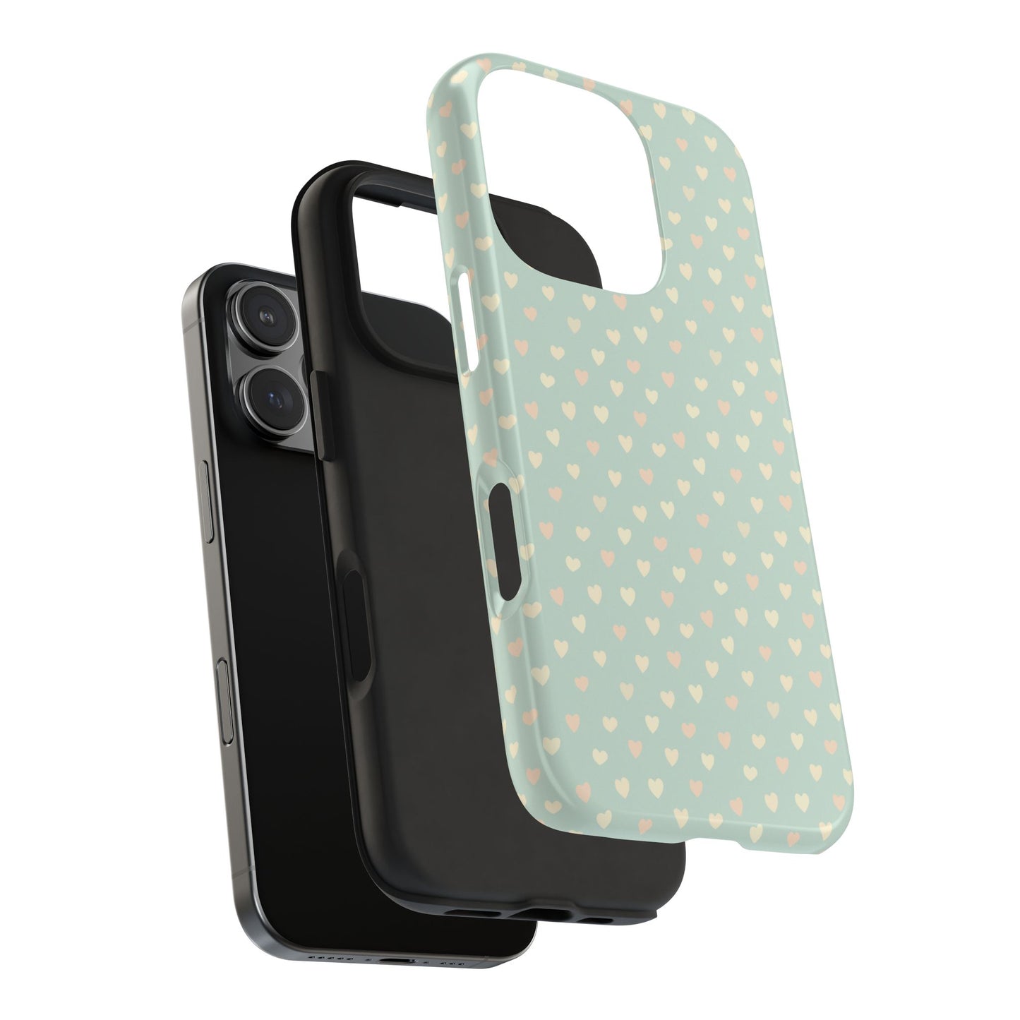 Phone Case With Heart Pattern