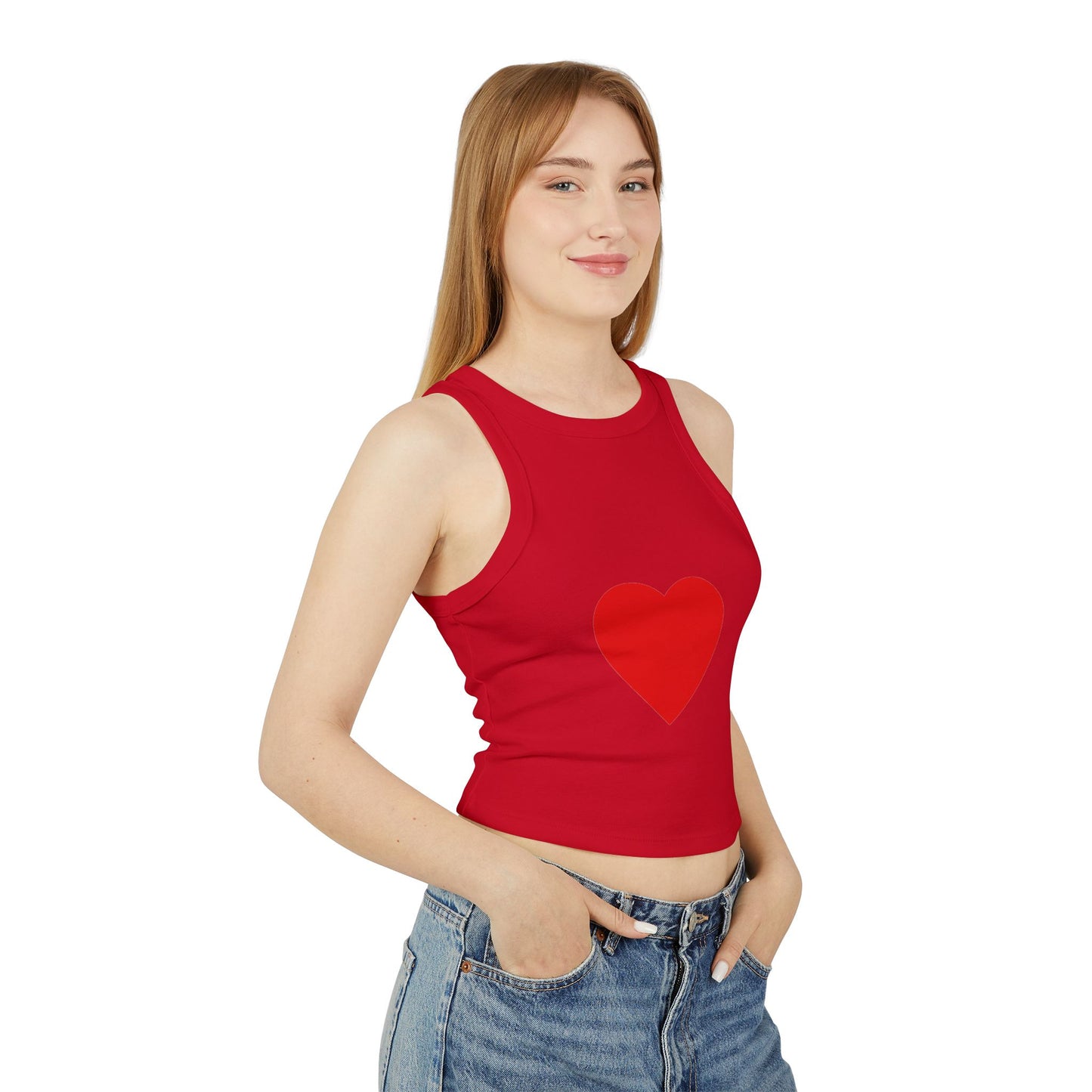 Chic Women's Racer Tank Top, Summer Fashion, Crop Top, Sportswear, Trendy Activewear, Versatile Layering Piece