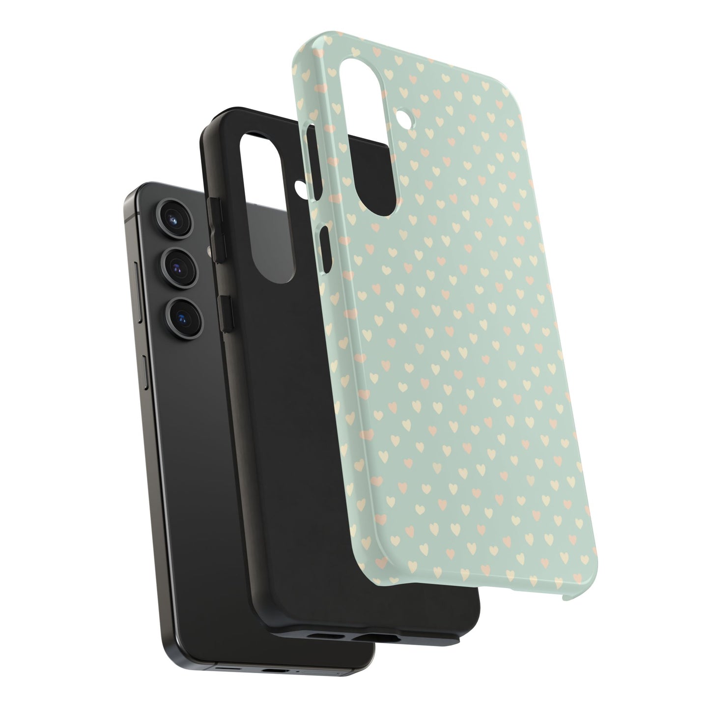 Phone Case With Heart Pattern