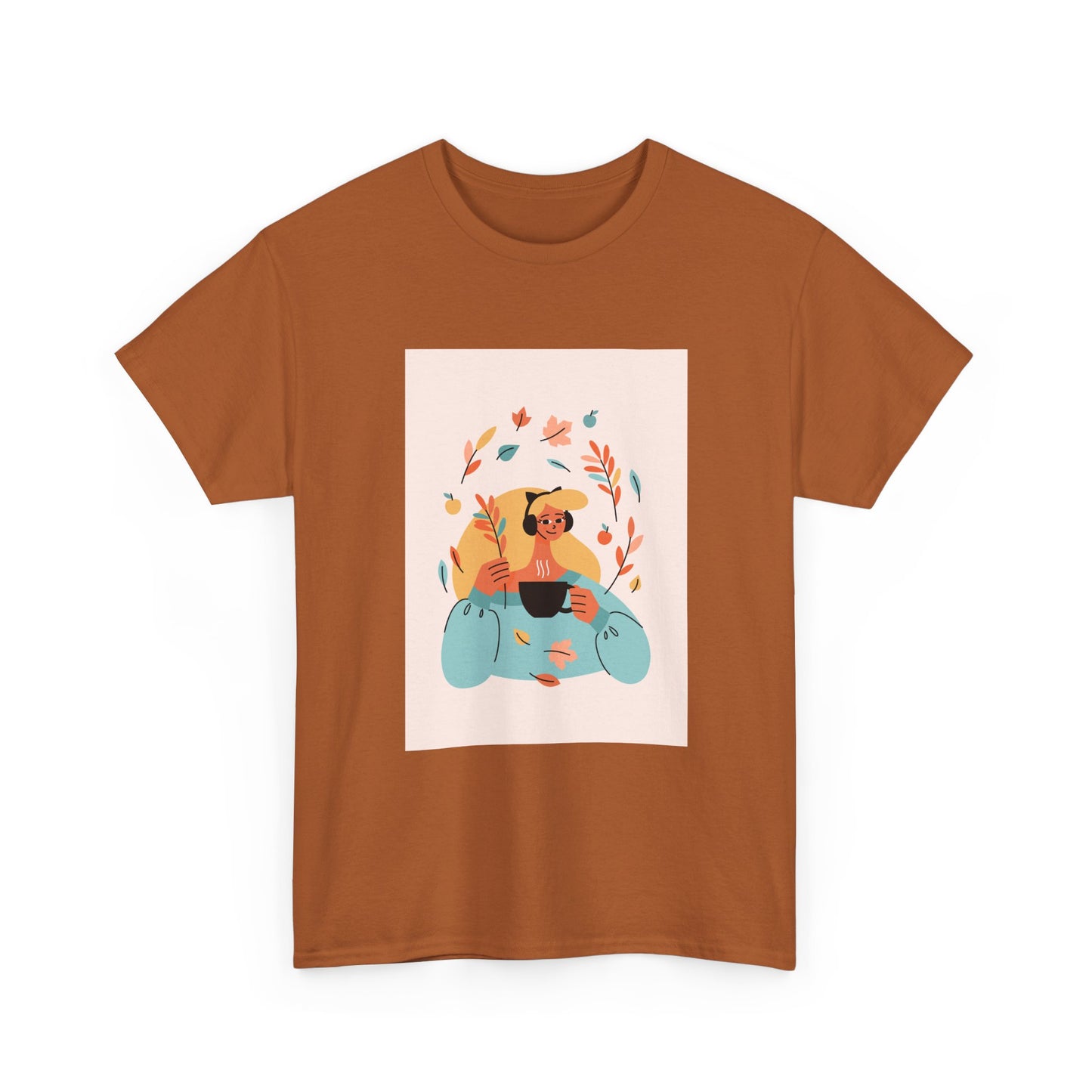 Unisex Cozy Bear Illustration Heavy Cotton T-Shirt