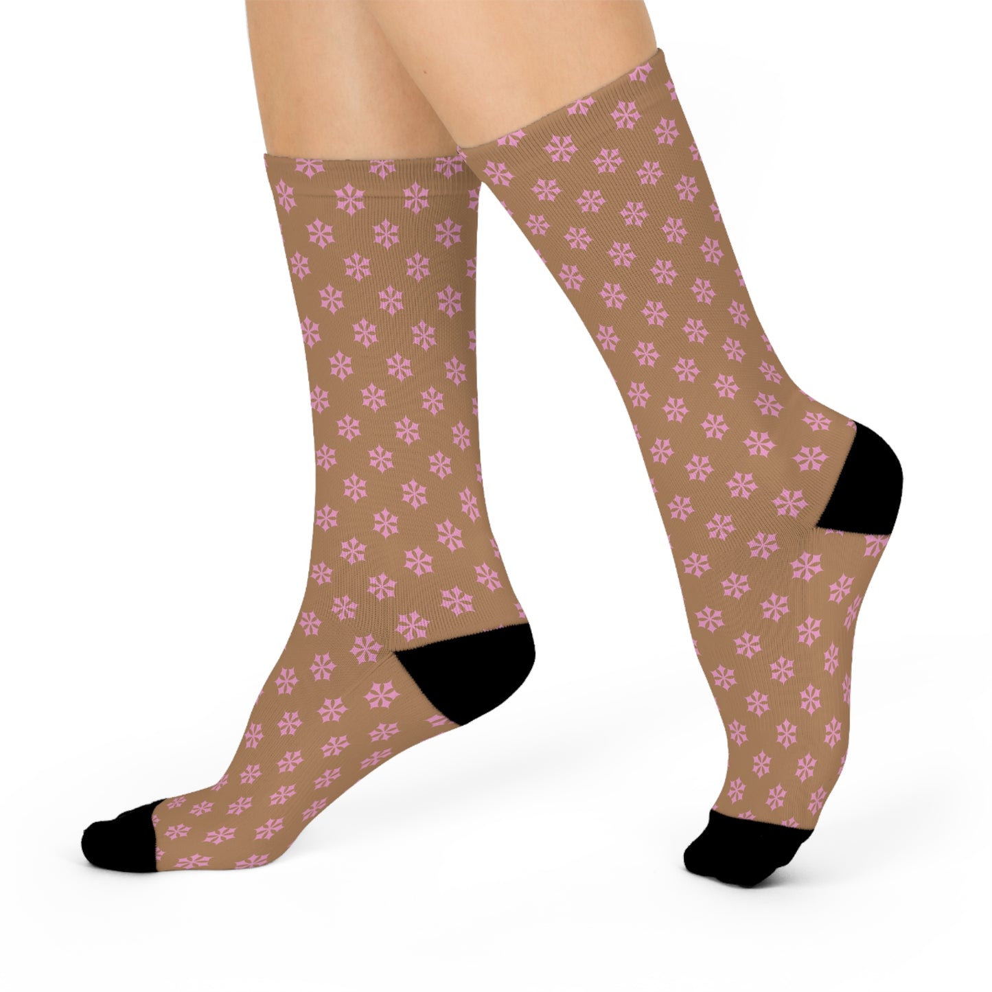 Patterned Cushioned Crew Socks