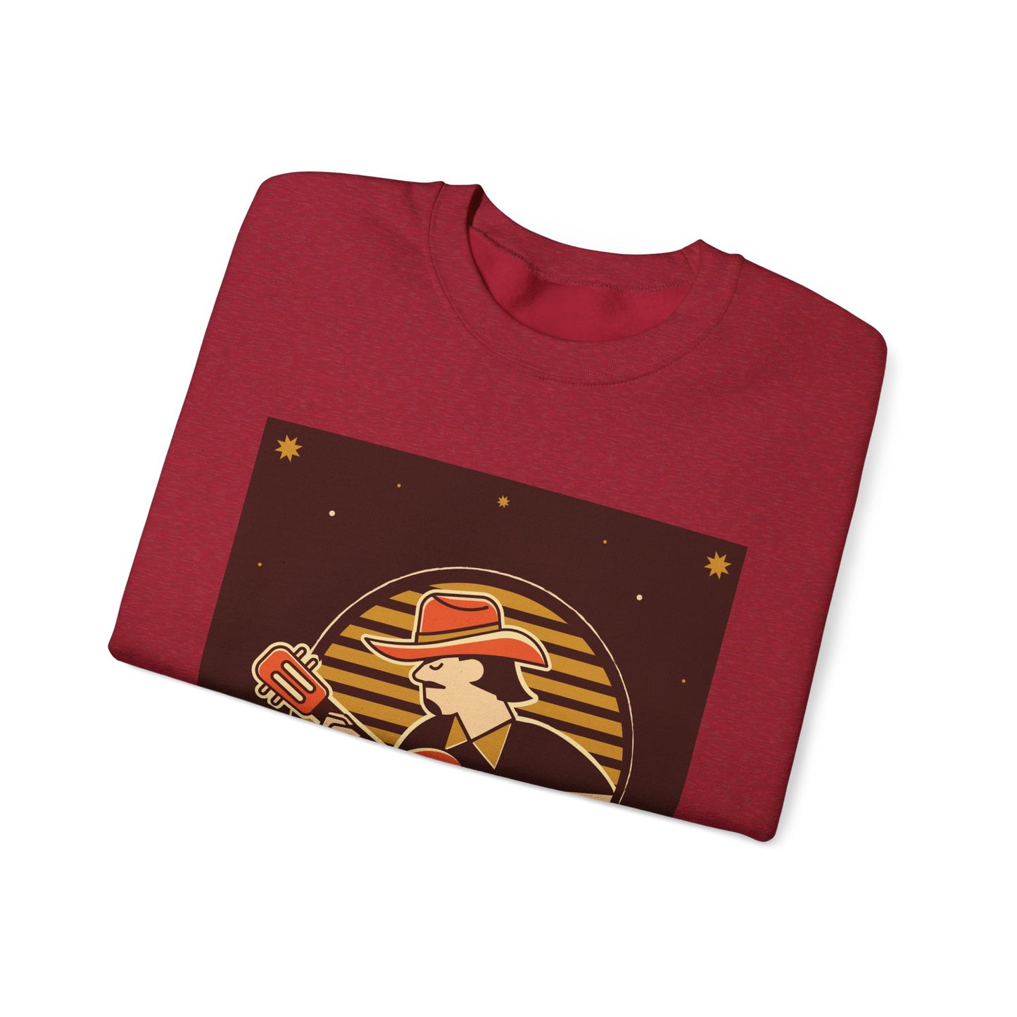 Retro Musician Graphic Unisex Crewneck Sweatshirt