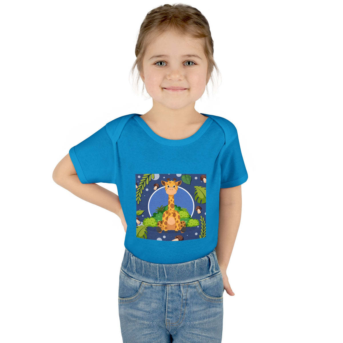 Adorable Giraffe Art Infant Romper