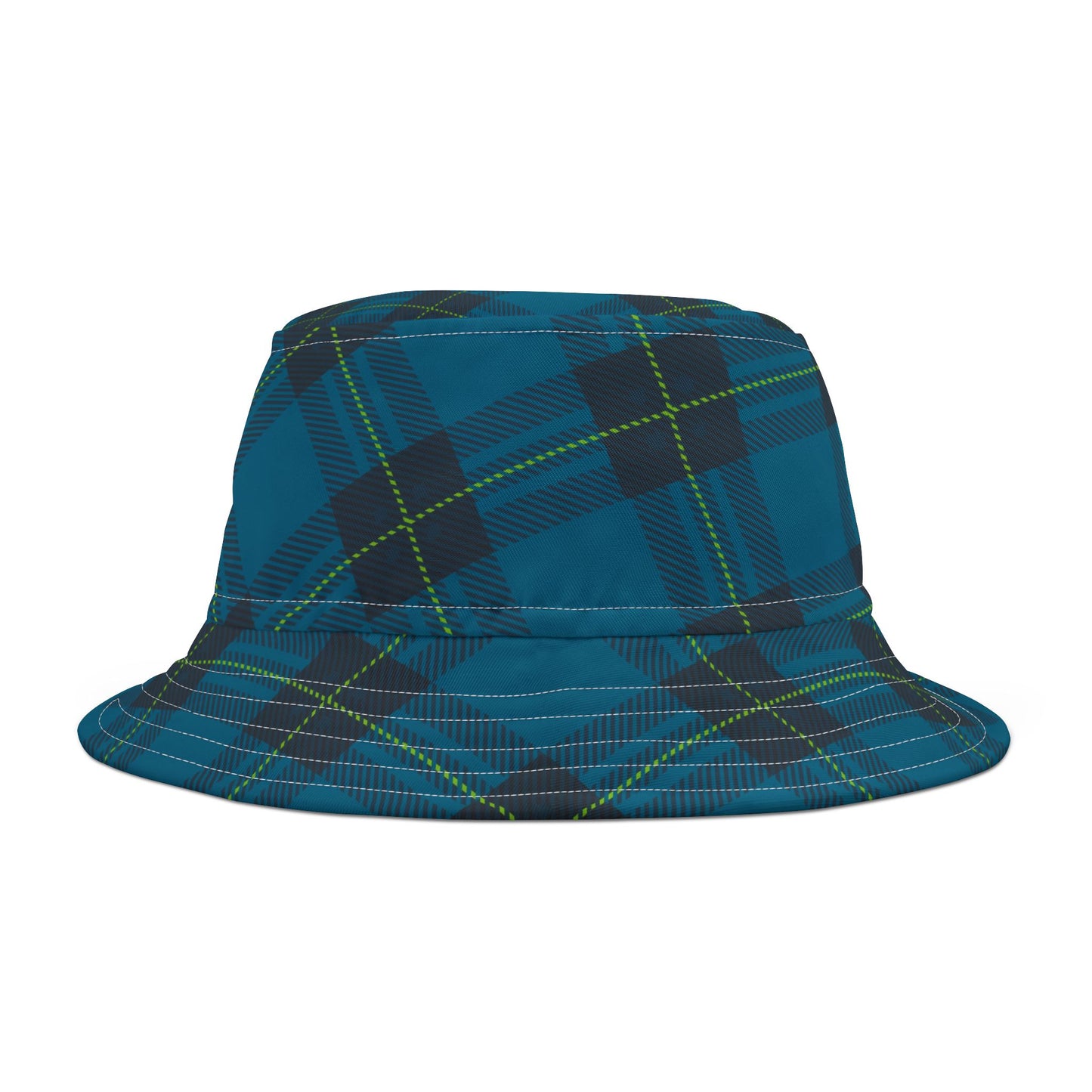Blue Plaid Bucket Hat