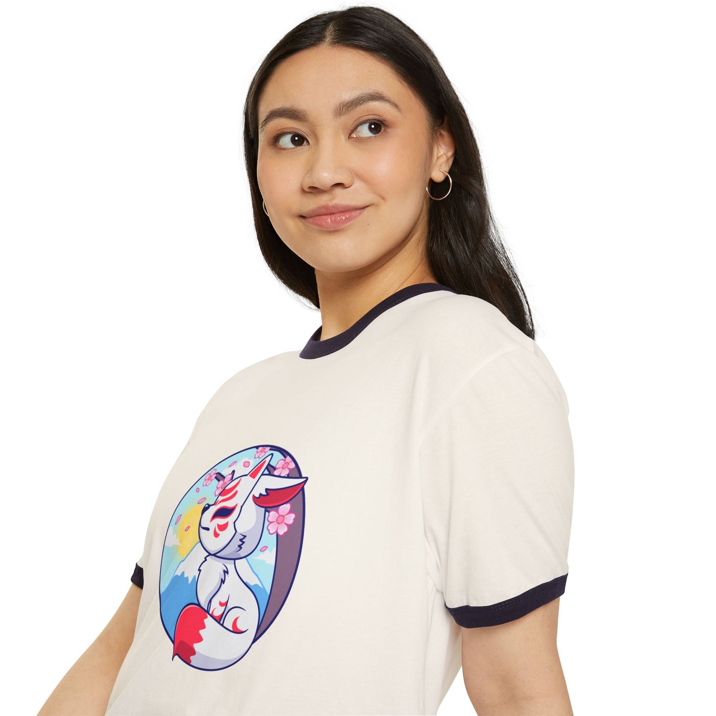 Unisex Cotton Ringer T-Shirt for Retro Casual Style
